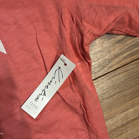 NWT. Woman’s Kinetix casual luxury pink “life is a beach” T-shirt. Size L. - Picture 4 of 6